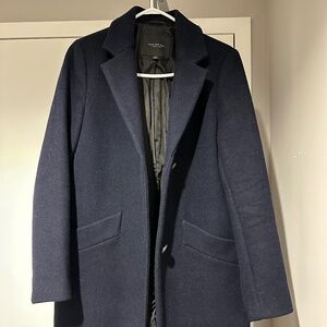 Marc New York Women’s Dark Navy Wool Coat